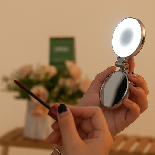 Luz de belleza, hebilla ultrafina para teléfono, rotación de 360°, estiramiento, herramienta de fotografía para transmisión en vivo