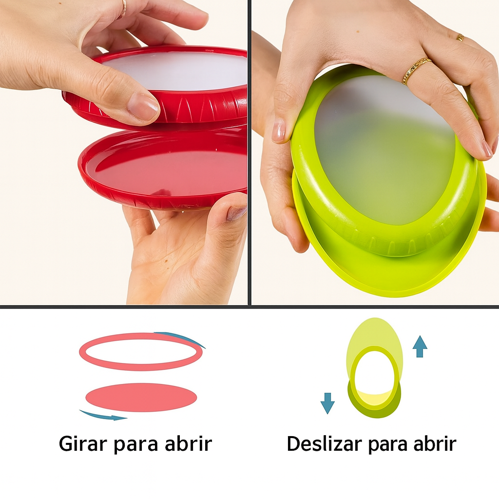 Contenedores de silicona reutilizables para almacenar, cebolla, aguacate, limones y Ajo para Mantener la frescura