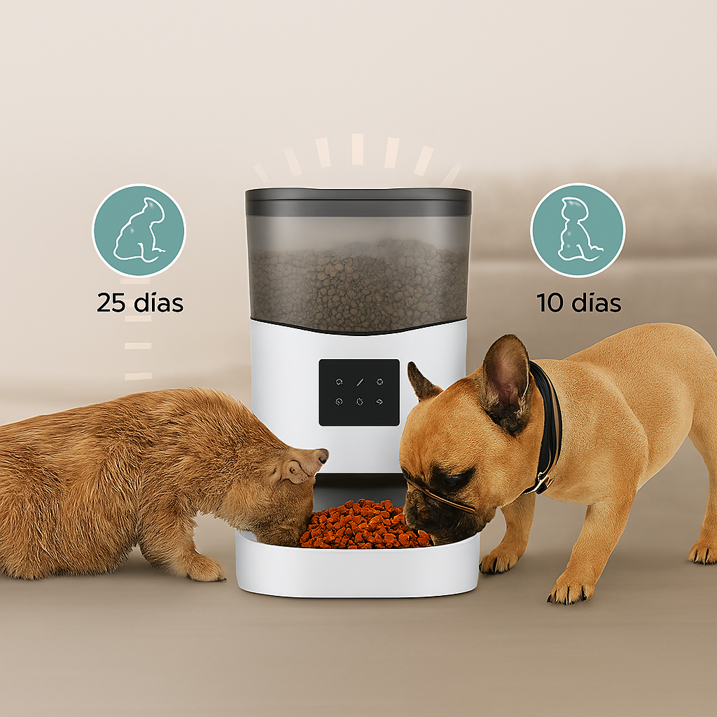 Comedero Automático para Mascotas Wifi con Aplicación Smart Life