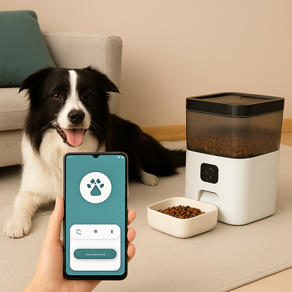 Comedero Automático para Mascotas Wifi con Aplicación Smart Life